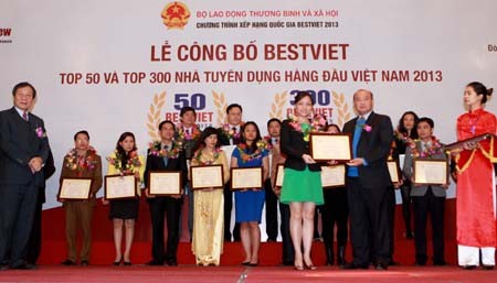 Xếp hạng hơn 300 nhà tuyển dụng hàng đầu Việt Nam năm 2013 - ảnh 1